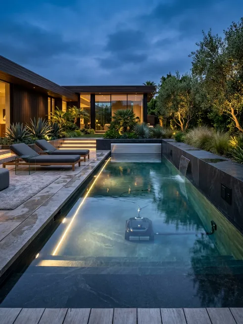 Pool with smart automation