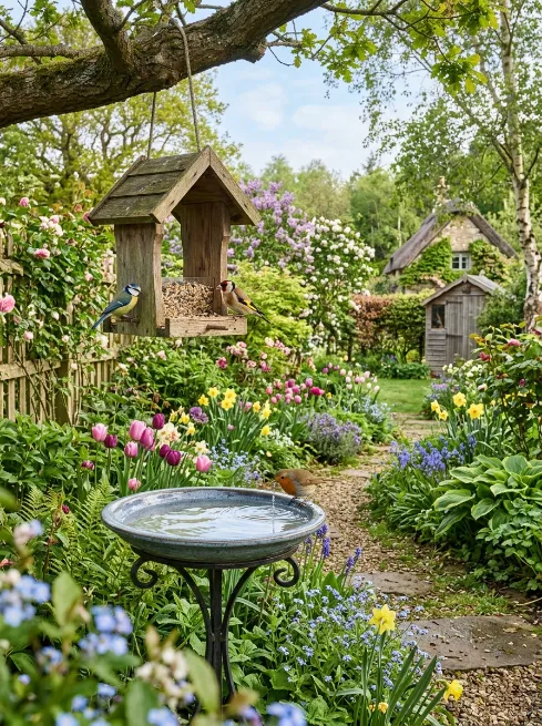 Set up a bird feeding station