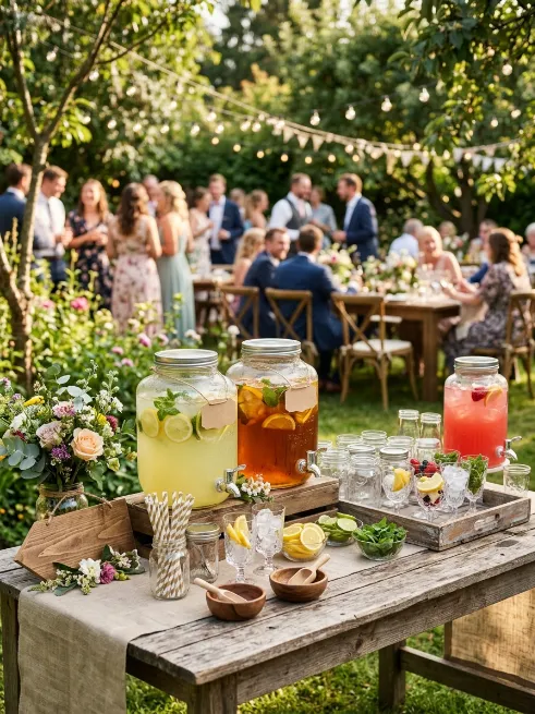 Set up a diy drink station