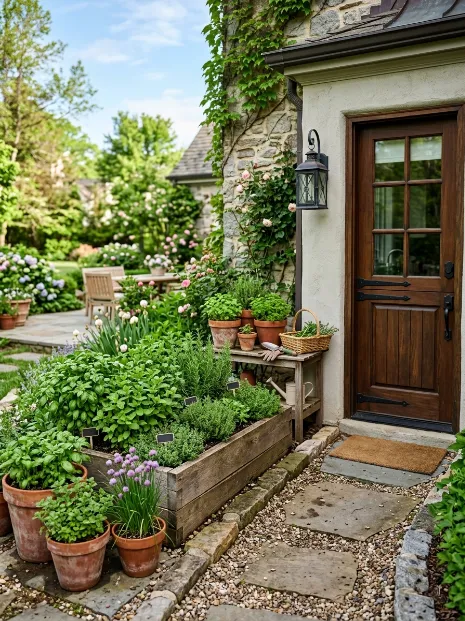 Set up a herb garden near the kitchen