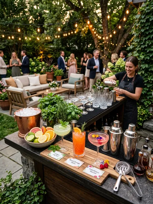 Signature cocktail bar