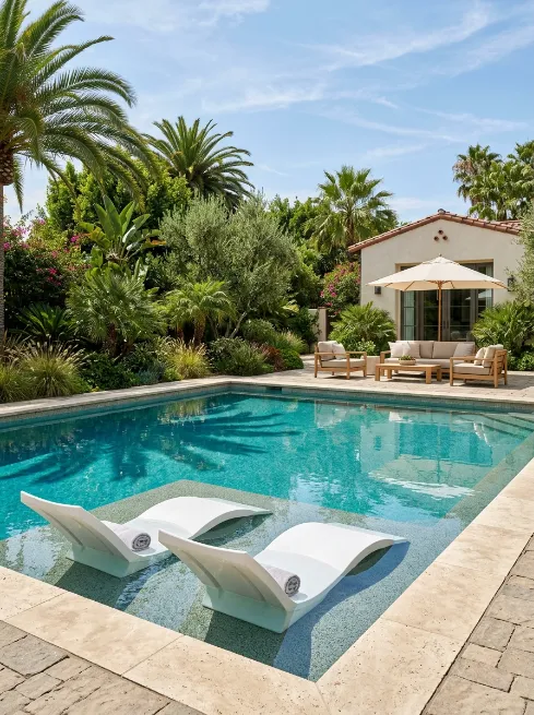 Sun shelf pool