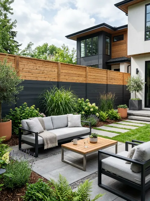 Try a two tone fence