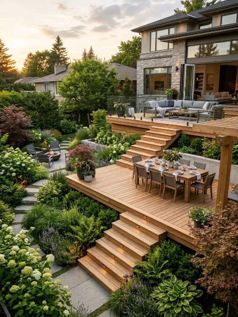 Use multi level decking